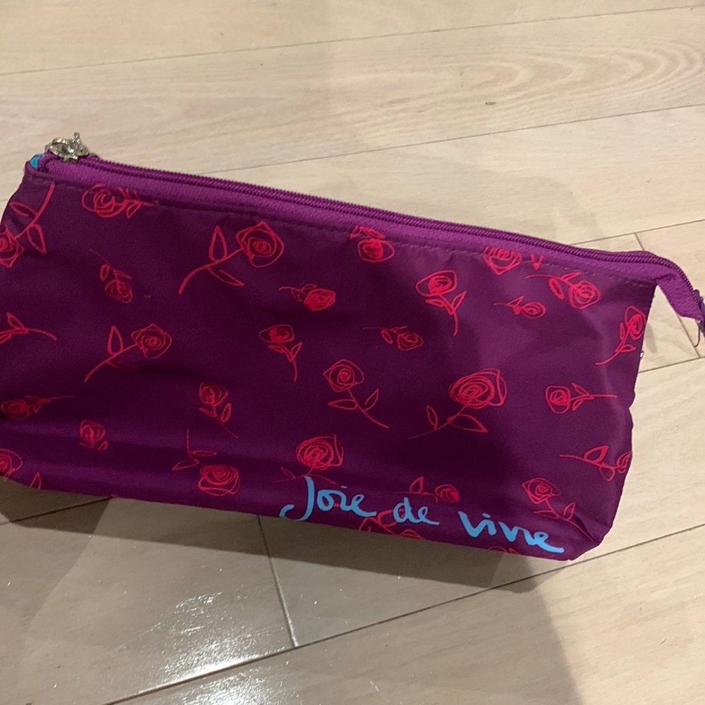 Lancome Rose makeup bag